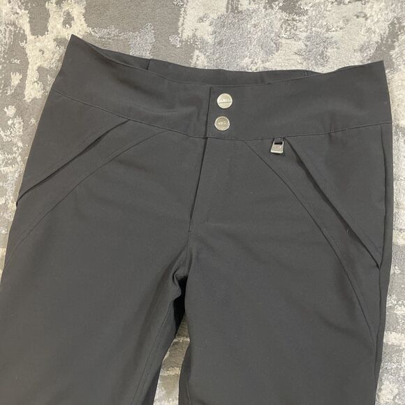 Nils Wesley Ladies Snow Pant Black Soft shell Front Pockets Sz 10 - Picture 2 of 12